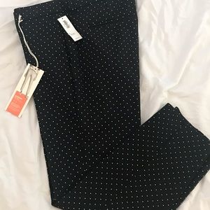 Old Navy Harper black and white polka dot pants